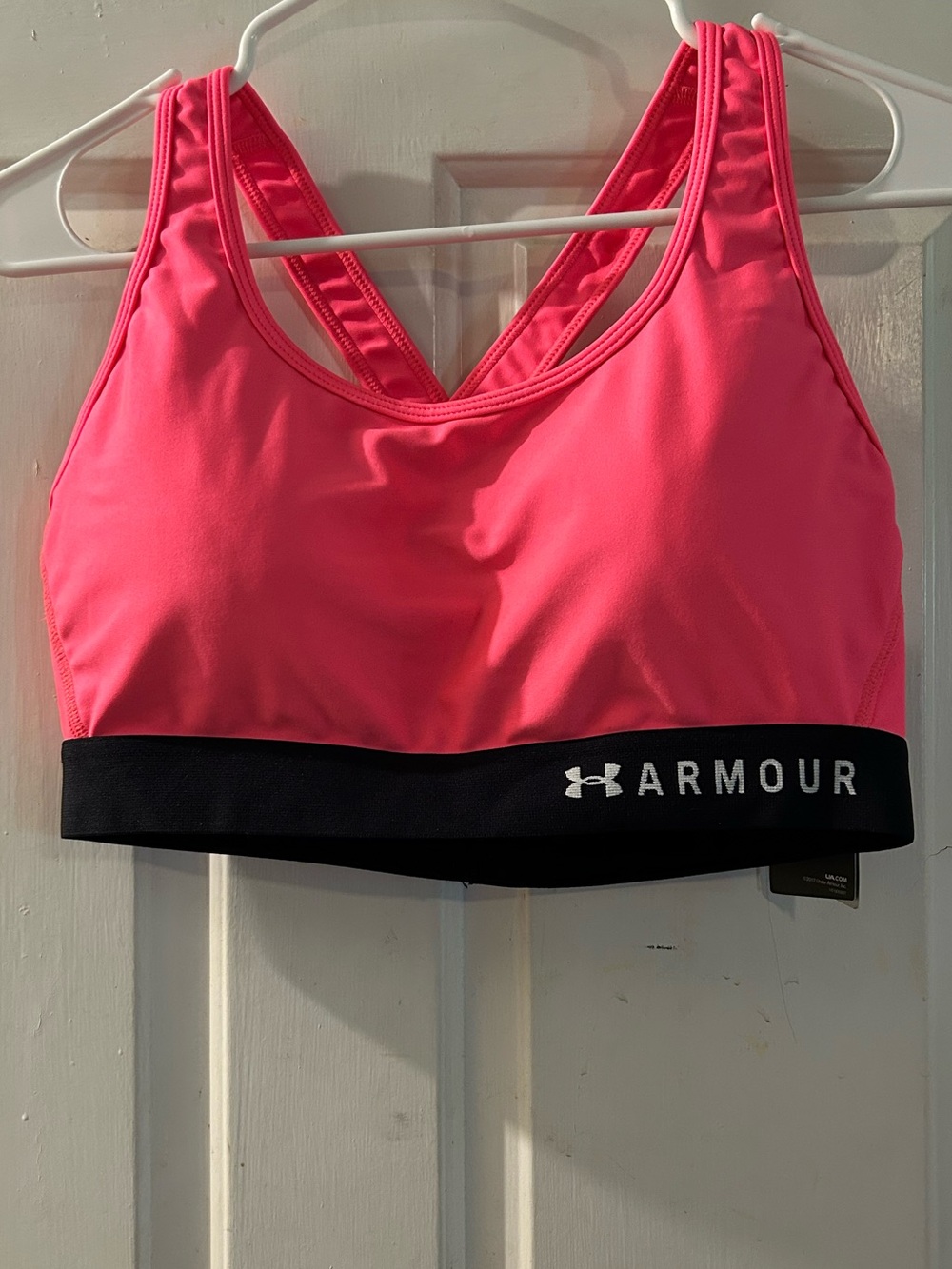 Under Armour Pink Sports Bra with Black Band